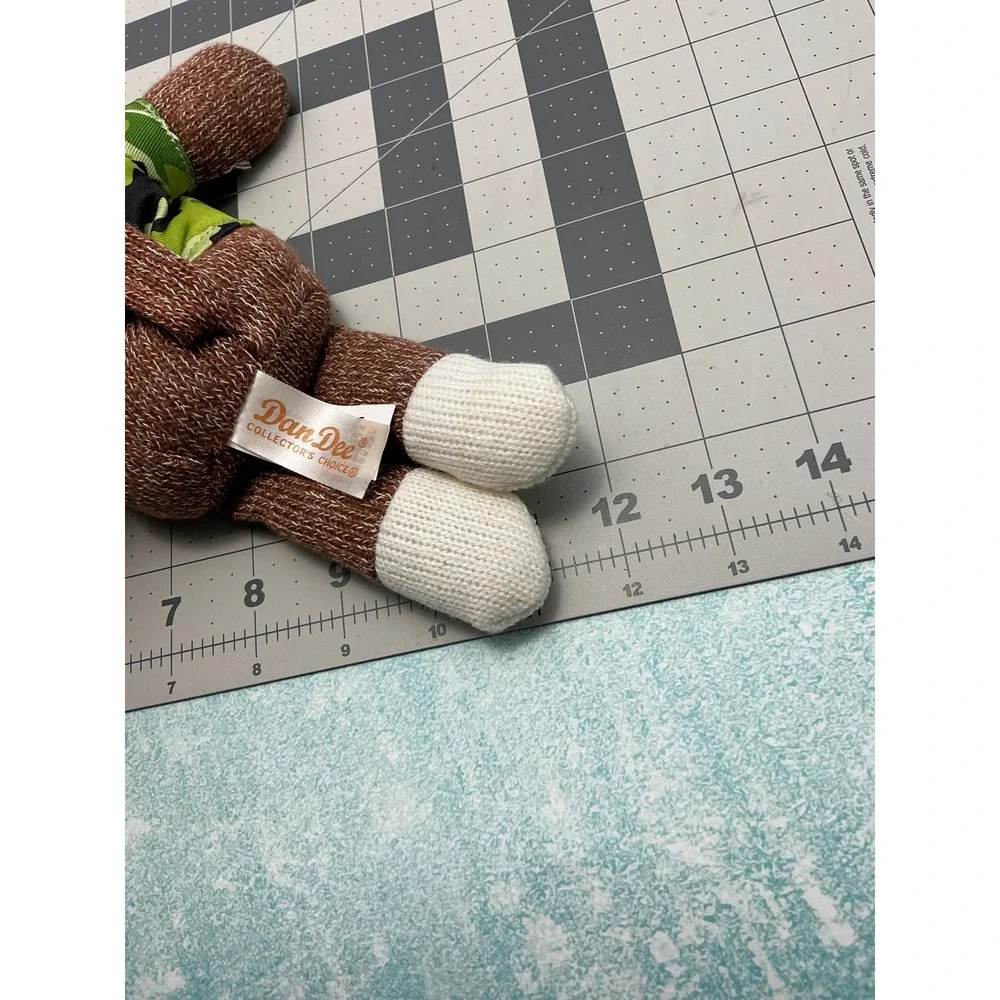 Cute Camo Monkey Plush Toy with Bunny Ears Easter Spring Stuffed Animal Gift‎
